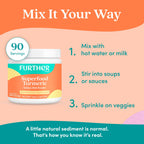 Further Food Superfood Turmeric Root Powder - Maximum Absorption, Natural Immune Booster, Golden Milk Blend, Sugar Free, Keto, Vegan, Non-GMO, 6.35 Oz