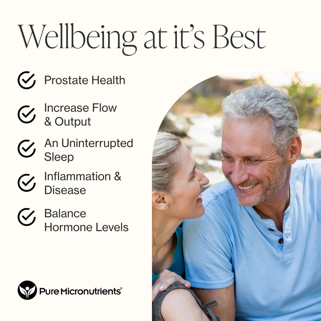 Pure Micronutrients Advanced Prostate Health Supplement - Saw Palmetto, Beta-Sitosterol, Stinging Nettle Root, & Lycopene - Bladder Control & Urinary Support Supplements for Men