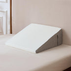 Wedge Pillow with Foam Top for Sleeping,Reading and Rest, 8 Inch Elevated Support Triangle Bed Pillow for Legs and Back Support with Washable Cover