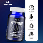DAMN GOOD The Hodge Twins Ultra Methylene Blue Capsules - Pharmaceutical Grade Supplement - 10mg USP Grade - Vitamin C, for Brain Health, Focus, Energy