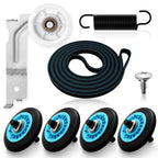 Upgraded Sam-Sung Dryer Repair Kit for DC97-16782A Samsung Dryer Roller Replacement Kit, DC93-00634A Dryer Idler Pulley, 6602-001655 Dryer Belt, Replacement for Samsung Dryer Parts (Figures 6 and 7)