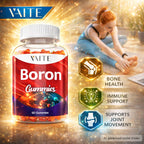 Boron Supplement for Men & Women – 10mg Gummies – Vegan, Non-GMO, Gluten-Free – Supports Bone Strength, Joint Flexibility & Immune System – Essential Mineral for Bone Density – 60 Chewables