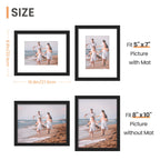 upsimples 8x10 Picture Frames, Gallery Wall Frames Set of 5, Black