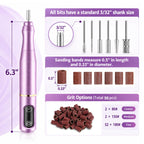 TUOBEO Cordless Nail Drill Electric Nail File Kit, Rechargeable Efile Set