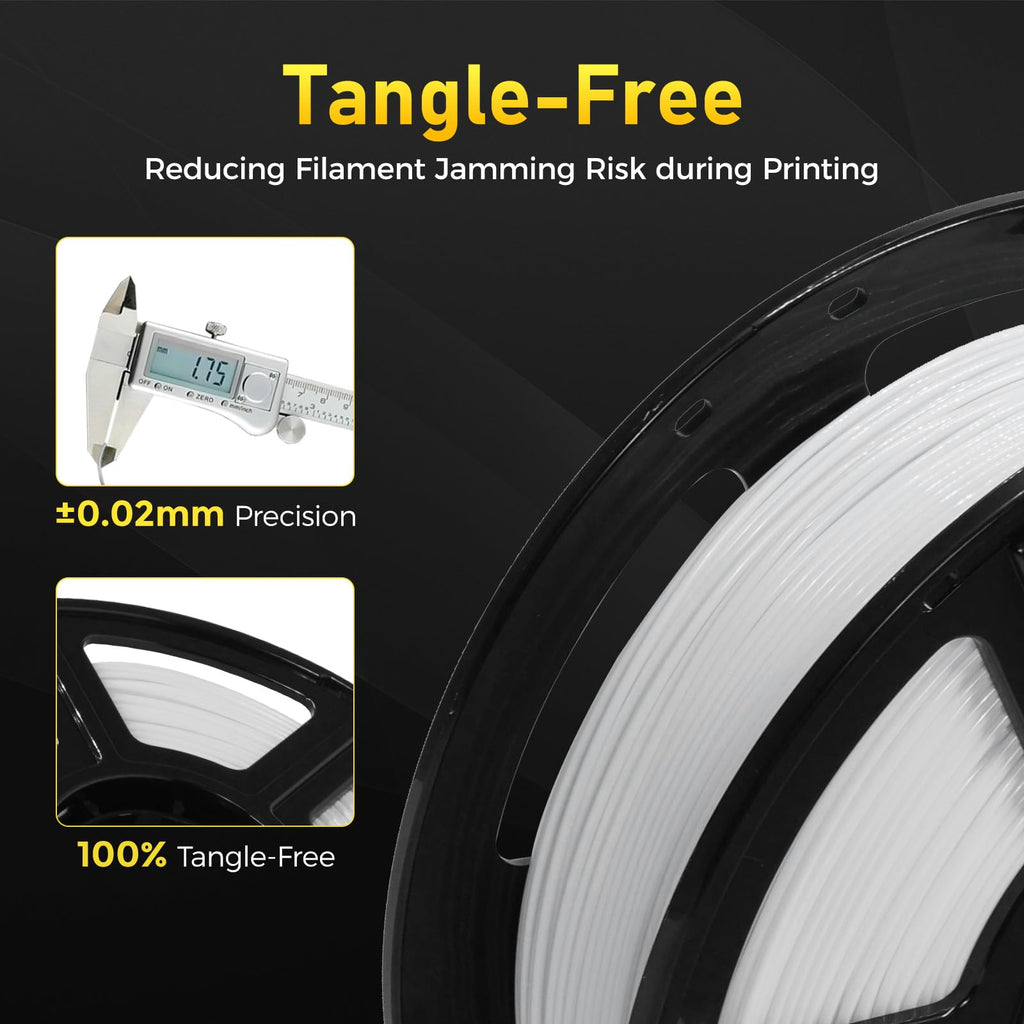 FLASHFORGE Rapid PETG Filament 1.75mm Natural, Max 600mm/s High Speed Printing, 3D Printer Filament 1kg Spool, Dimensional Accuracy +/- 0.02mm, Fits Most 3D Printers