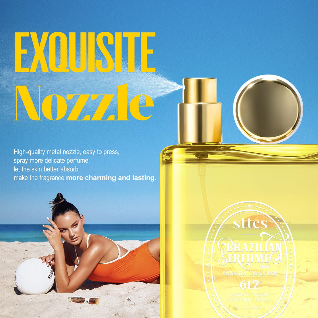 Sttes Perfume 612#���PASSION FRUIT COCONUT WATER��� - Eau De Perfume 100ml (3.4fl Oz) Flower Fruit Gourmet tune (PASSION FRUIT +COCONUT +vanilla)