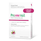 Promensil Perimenopause Supplements for Women- Red Clover Isoflavones Vitamins, Helps Support Hot Flashes, Night Sweats, Restlessness, Contains Biotin & Vitamin D- 30 Tablet Count, Pack of 1