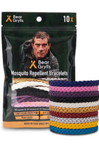 Bear Grylls Mosquito Repellent Bracelets | DEET-Free | 10 Pack