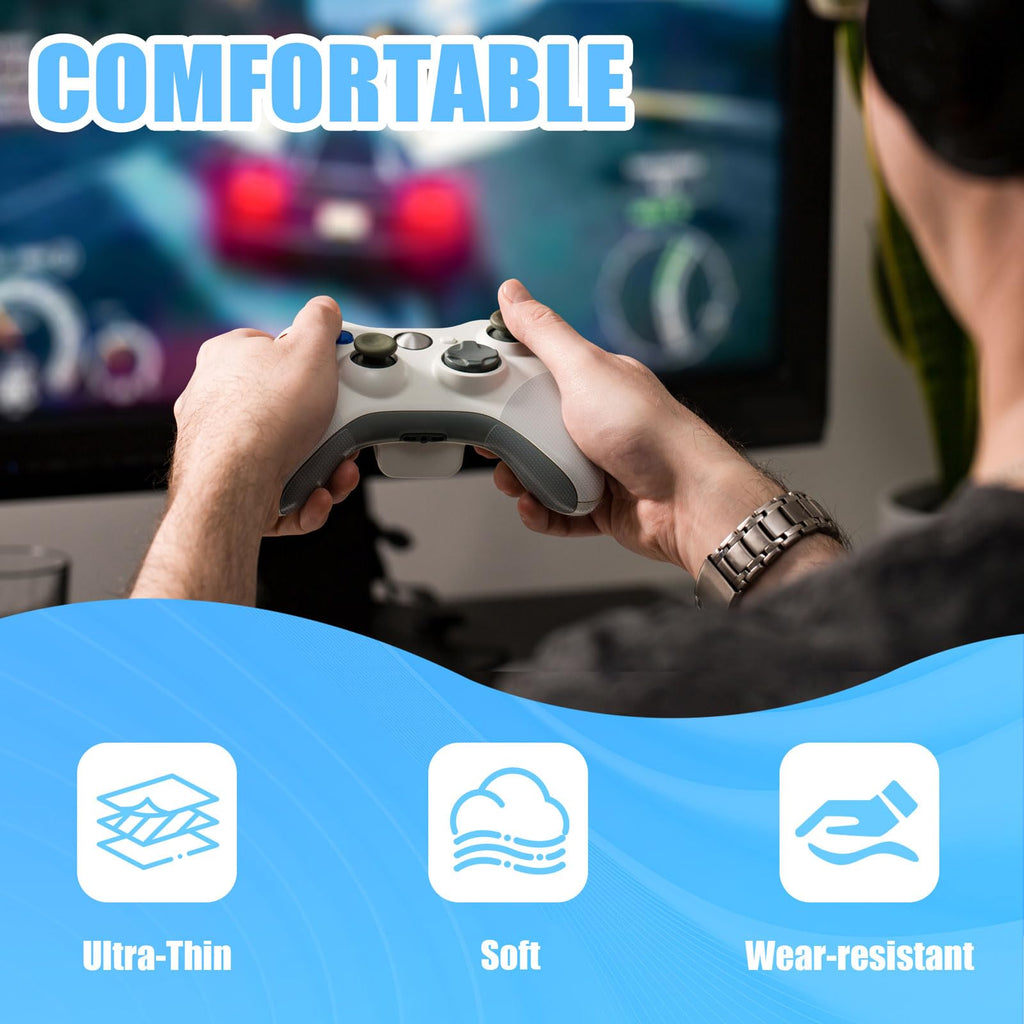 Yorwe Rubber Grip Tape, Ultra-Thin Strong Adhesive Anti-Slip Waterproof Heat Resistant Wear-Resistant Cushion Pad, Making Handles or Contact Surfaces Safer, with Grip and Comfort (Clear, 2In x 10Ft)