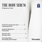 Nécessaire The Body Serum – Fragrance-Free Hyaluronic Acid Body Serum for Women+ Men. Niacinamide Firming Body Lotion – Fast-Absorbing for Sensitive + Eczema-Prone Skin. 50 ml/1.7 fl oz
