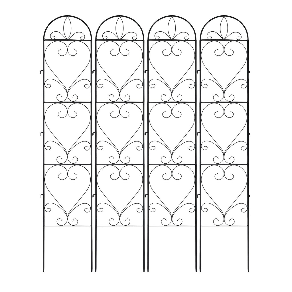 XYCCRX 4 Pack Garden Trellis, Metal Trellis for Outdoor Climbing Plants