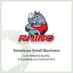 Rhino Wood Industries - 1/4" x 1 1/2" - 200 Pack Wooden Dowel Pins in Plastic Jar - Kiln Dried, Fluted, and Beveled (1/4" x 1 1/2", 200pk, Jar)