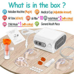 Desktop Nebulizer Machine, Portable Nebulizer Compressor with Exquisite Design, Pro Compact Nebulizer Cool Mist System for Kids Adults Home Use Travel Friendly
