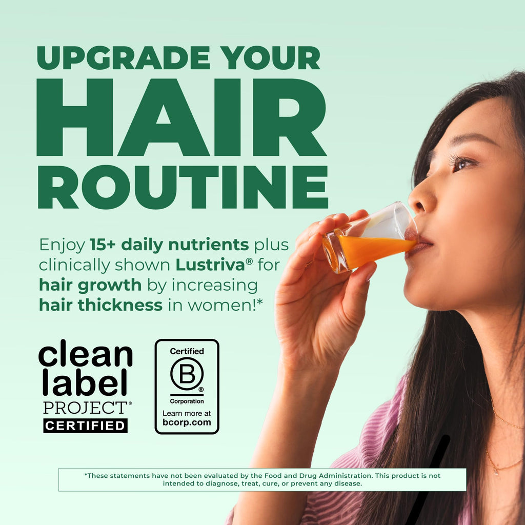 MARYRUTH'S Liquid Multivitamin + Hair Growth, Clinically Thicker Hair, 30oz
