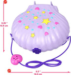 Polly Pocket Tiny Power Seashell Purse Compact with Wearable Strap, Fun Under-The-Sea Features, Micro Polly and Lila Mermaid Dolls, 2 Accessories & Sticker Sheet; for Ages 4 Years Old & Up