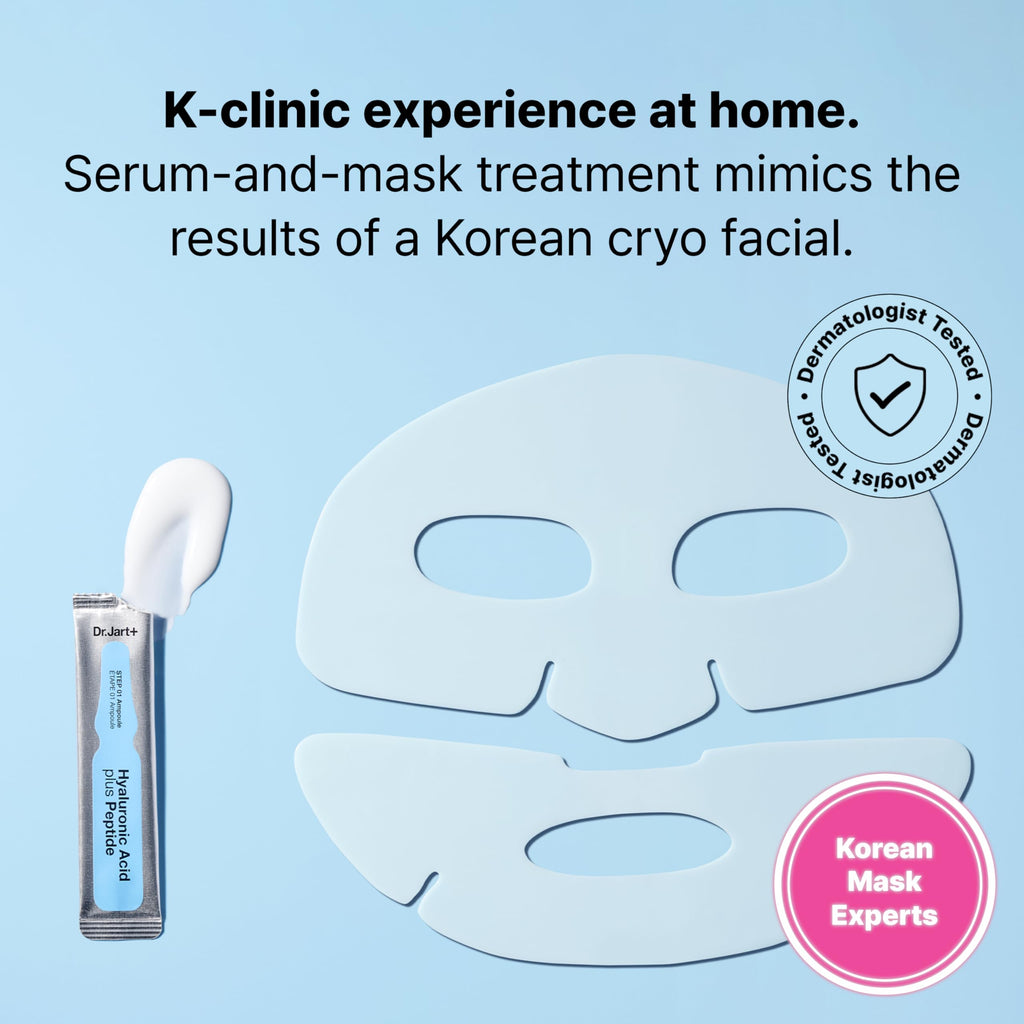 Dr.Jart+ Cryo Rubber Moisturizing and Cooling Korean Face Mask with Hyaluronic Acid and Peptides| Korean Skin Care