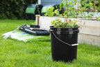 United Solutions 5-Gallon Heavy-Duty Buckets with Snap-On Lids, 6-Pack – BPA-Free, Food-Grade Plastic, Multi-Purpose Storage for Home, DIY, and Job Sites – Black