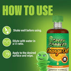 Green Gobbler, Cold Pressed Orange Oil Concentrate - 22.5 oz (D-Limonene) Multi-Purpose Home and Outdoor Cleaner (2 PACK)