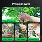 VIVOSUN Pruning Shears for Gardening, Q-Shaped Garden Scissors for Plants