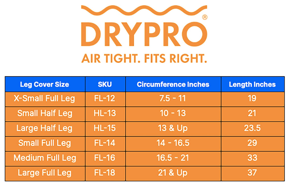 Dry Pro Cast Guard with Pro-Pump Small Half-Leg 53.3 cm