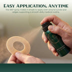 Ten Aces Medical Adhesive Spray | 50 mL (1.7 oz) | Medical-Grade Silicone Adhesive for Ostomy, Catheters, Bandages & Prosthetics with 360° Spray Nozzle | Liquid-Resistant, Secure Hold