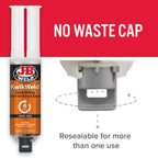 J-B Weld 6 Minute Set Epoxy KwikWeld, High Strength, Waterproof, 2 Pack, Dark Grey, 50176-2