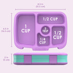 Bentgo Kids Prints Leak-Proof, 5-Compartment Bento-Style Kids Lunch Box - Ideal Portion Sizes for Ages 3-7, Durable, Drop-Proof, Dishwasher Safe, & PFAS & BPA-Free Materials (Mermaid Scales)