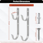 Swimables 316 Stainless Steel Heavy Duty Pool Hooks - Telescopic Pole Hanger - Ideal for Swimming Pool - Designed in USA