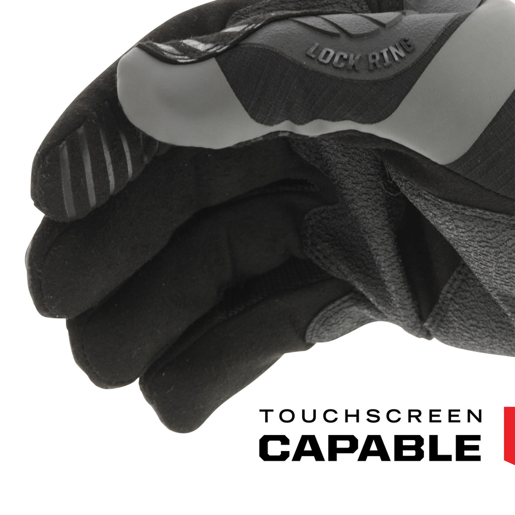 Mechanix Wear M-Pact Impact Resistant Work Gloves - Durable Safety Gloves for Men - Touchscreen Capable - Machine Washable - Breathable - Large - Black