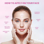 Adellina New Anti Facial Wrinkle Patches: Anti Wrinkle Patches Overnight - Smile Line Pathces - Facial Wrinkle Patche for Forehead, Smile Line, Under Eyes (1 Count (Pack of 144))