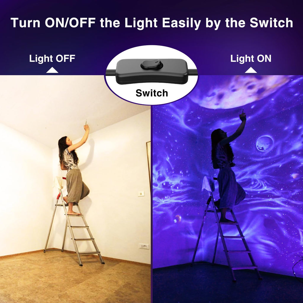 Onforu 60W LED Black Light, Blacklight for Glow Party with Plug, 2 Pack