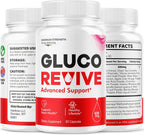 (3 Pack) Gluco Revive Capsules - Official GlucoRevive Advanced Formula Support Pills - Maximum Strength, Natural GlucoRevive Vitamins for Overall Health & Wellness Reviews, 180 Capsules for 3 Months