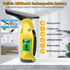 Rechargeable Window Vac, Electric Window Vacuum Squeegee, with 11 in. and 6.7 in. Squeegee Blades, Cordless Window Vacuum Cleaner Set for Cleaning Windows, Shower Doors, Mirrors, Tiles