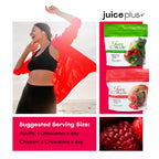 JuicePlus+ Fruit & Vegetable Blend Soft Chews - Tasty Vegan Fruit, Veggie Gummy Vitamins for Adults & Kids - 4 Month Supply 4 packs (2 of each flavor)
