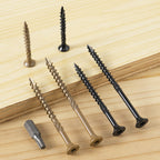 VGBUY Deck Screws #8 x 2 Inch Heavy Duty Exterior Wood Screws,Torx Drive Head Deck Screw Bronze Rust Resistant Epoxy Coated,Long Outdoor Screws with Star Bit(1Ibs,106Pcs)