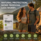 Gentle Patches Natural Essential Oil Outdoor Support - Citronella & Lemongrass Summer Aromatic Patches for Kids and Adults - Plant-Based Protective Shield - 36 Count Travel Essentials for Camping