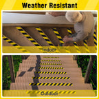 S&X Black/Yellow Anti Slip Tape, 6" x 33 FT, Heavy-Duty Grip Tape for Stairs Outdoor Waterproof Safety Non Skid Roll High Traction Non Slip Treads with Hard-Wearing Surface