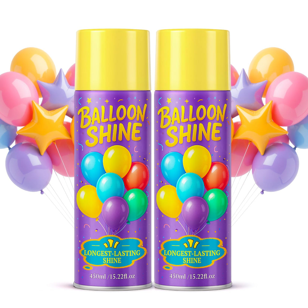 Balloon Shine Spray for Party : 15 oz Balloons Spray Silicone