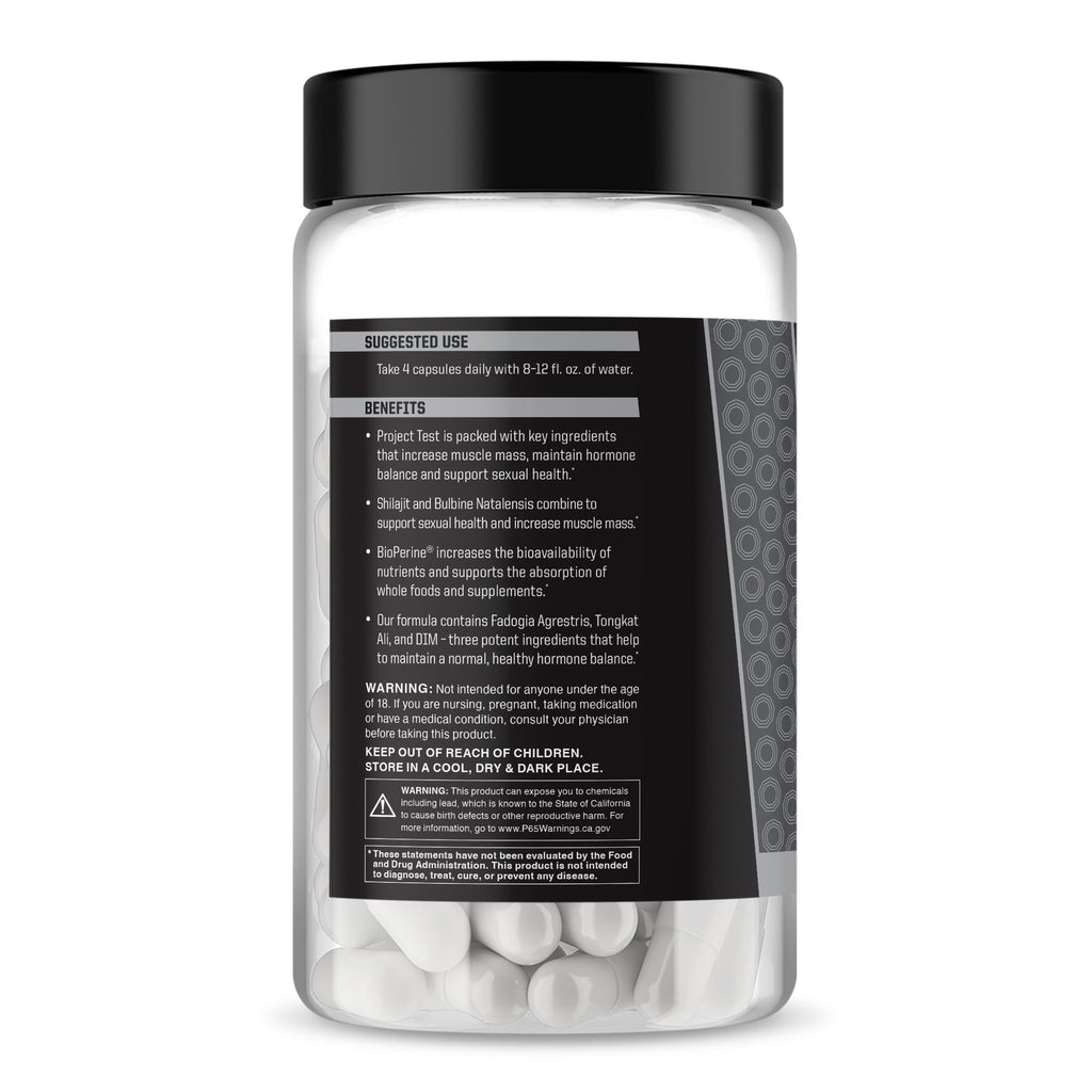 Anabolic Warfare Project Test, Support Muscle Mass & Strength*, Manage Hormone Health*, Support Sexual Health*, Made with Botanicals
