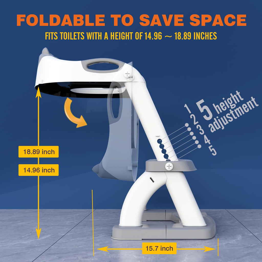 Potty Training Toilet for Toddlers, 2-in-1 Potty Training seat, Anti-Slip
