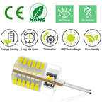 G8 LED Bulb Dimmable 3W Equivalent to T4 JCD Type Bi-Pin G8 Base Halogen Bulb 20W-25W, AC 110-120V Mini G8 Bulb Daylight White 6000K for Under Cabinet Light, Under Counter Kitchen Lighting (10 Pack)