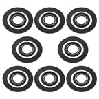 Hicello 25076RP O-Ring Rubber Gasket Washers Kit L-Shape O-Ring for 1.5" Fittings Compatible with Intex Pool Plunger Valves 28633 28635 28621 10747 25006 25010 Replace 10745 10262 10255(8SETs=24PCs)