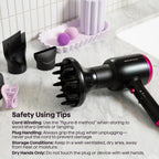 Wavytalk Blown Away Ionic Hair Dryer with Diffuser for Curly Hair