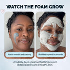 Elizabeth Mott Carbonated Bubble Detox Clay Mask – Korean Skincare for Deep Pore Cleansing, Acne, Blackheads & Oil Control – Charcoal Face Mask for Breakouts & Smooth Skin – Cruelty-Free, 3.53 oz