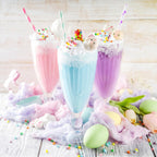 Cotton Candy Sugar Floss Variety Pack - Grape, Raspberry & Cherry Flavors, 3 Bottles (12oz Each) Includes 55 Cotton Candy Cones for Home & Commercial Cotton Candy Machines, Parties, Carnivals & Events