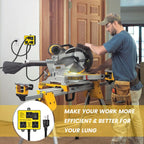 Automatic Vacuum Switch, Ortis Vacuum Switch for More Power Tools, Delay Vacuum On/Off to Prevent Circuit Overload and Tripping, Keep Your Workplace Cleaner, Better for Your Lung