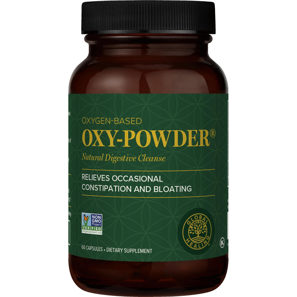 Global Healing Oxy-Powder Colon Cleanse, Constipation Relief for Women & Men, Magnesium Oxide Colon Cleanser & Detox for Weight Loss, Gut Cleanse Detox for Women and Men