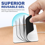 LotFancy TENS Unit Electrode Pads, 40PCS 2"x2" TENS Unit Pads for EMS Muscle Stimulator Electrotherapy, Self-Adhesive TENS Pads Replacement, Reusable and Latex-Free