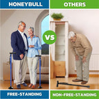 HONEYBULL Walking Cane for Men & Women Foldable, Adjustable, Heavy Duty, Free Standing, All Terrain, Collapsible Walking Sticks for Seniors & Adults (Blue)