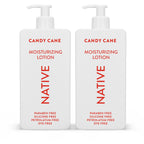 Native Body Lotion with Naturally Derived Ingredients - Candy Cane - Silicone, Paraben, & Dye Free Leaving Skin Soft and Hydrating | Holiday Seasonal Scent Bundle, 16.5 oz - 2 Pk
